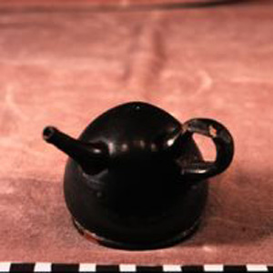 Thumbnail of Black-Glaze Baby Feeder or Breast Pump (1924.02.0005)