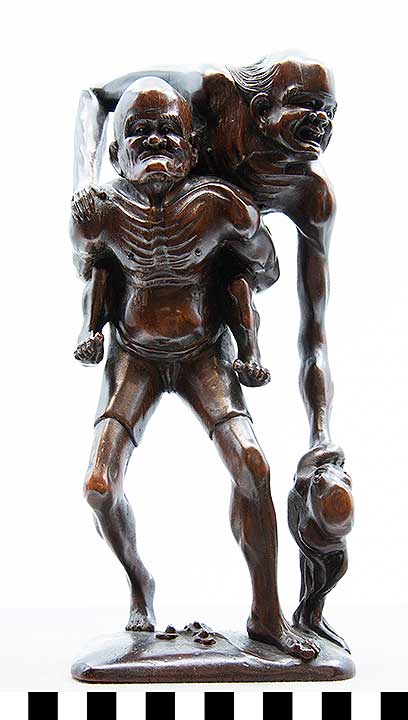 Thumbnail of Okimono: Ashinaga and Tenaga with Octopus (2004.13.0003)