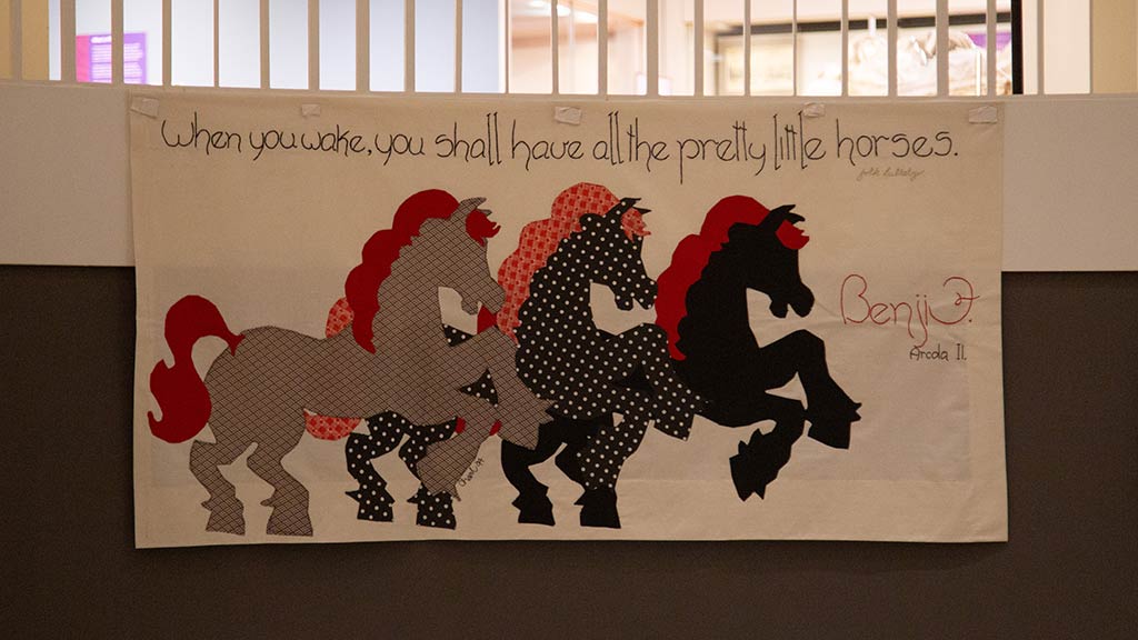 A quilt panel for Benji Fortney