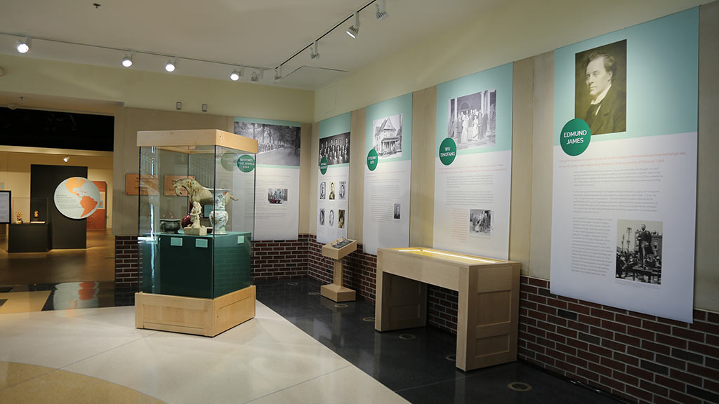 gallery view of china potteries painted with figures