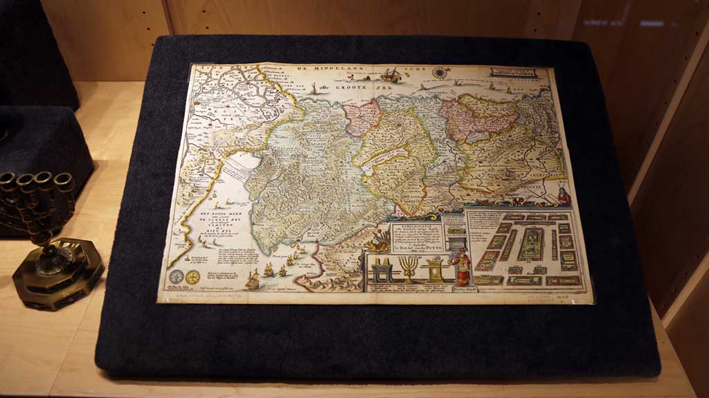 close up of the greenish map