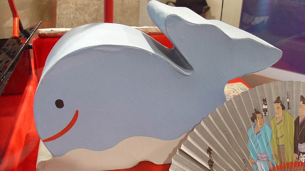 paper whale and fan