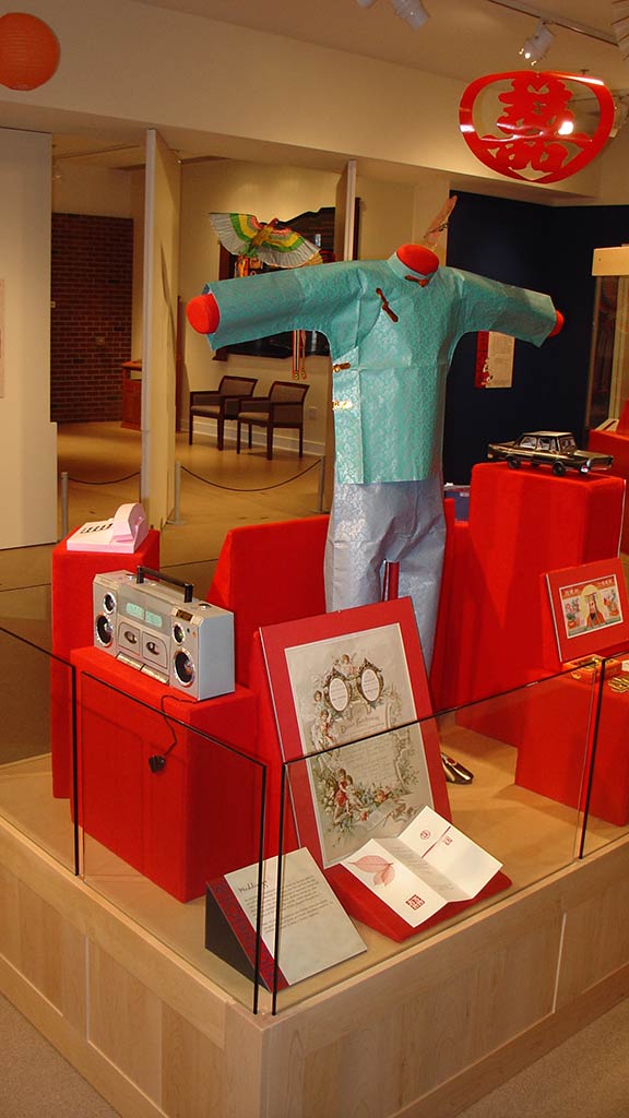 traditional Chinese clothing made of paper, radio