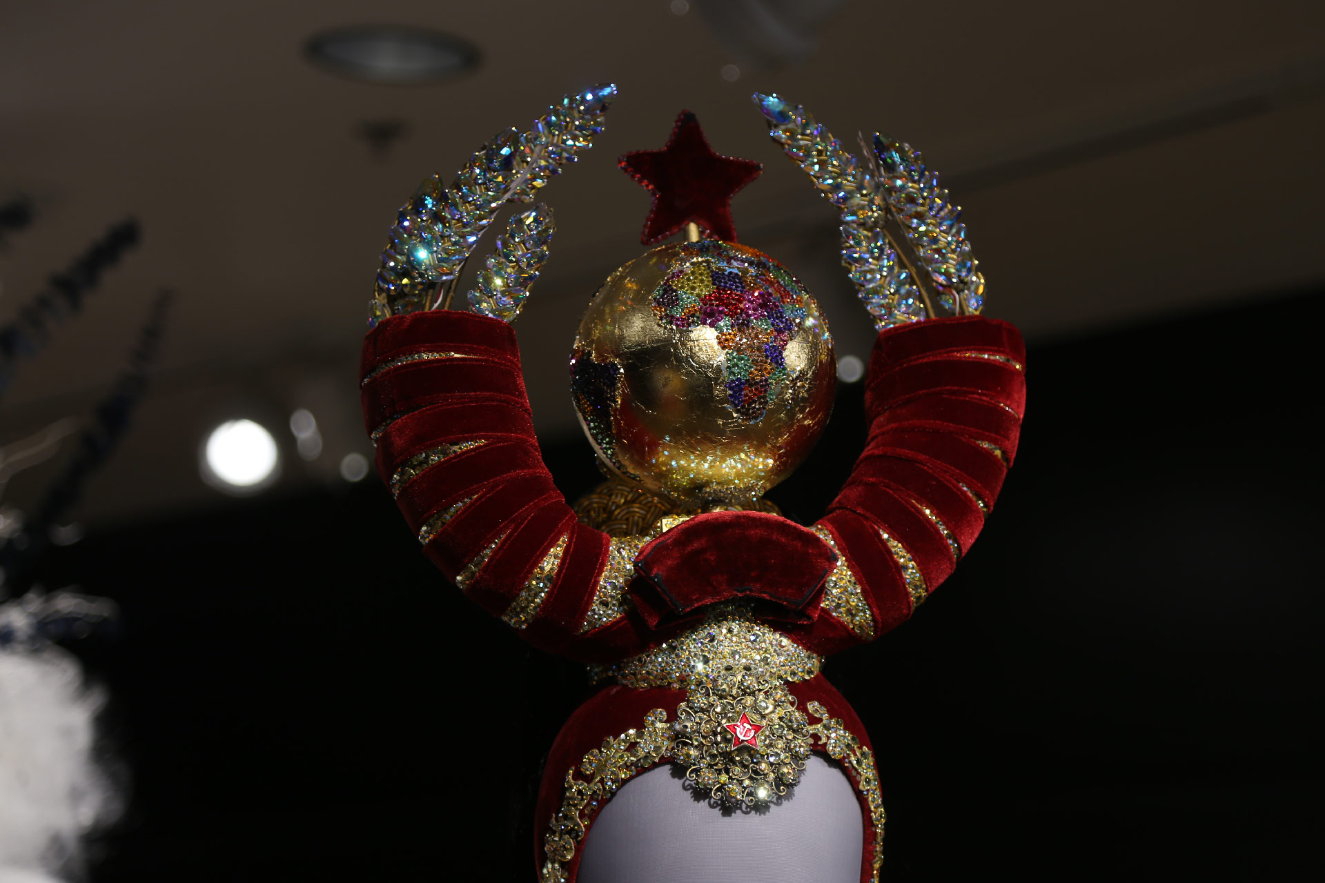 Close up of Russian crown costume piece