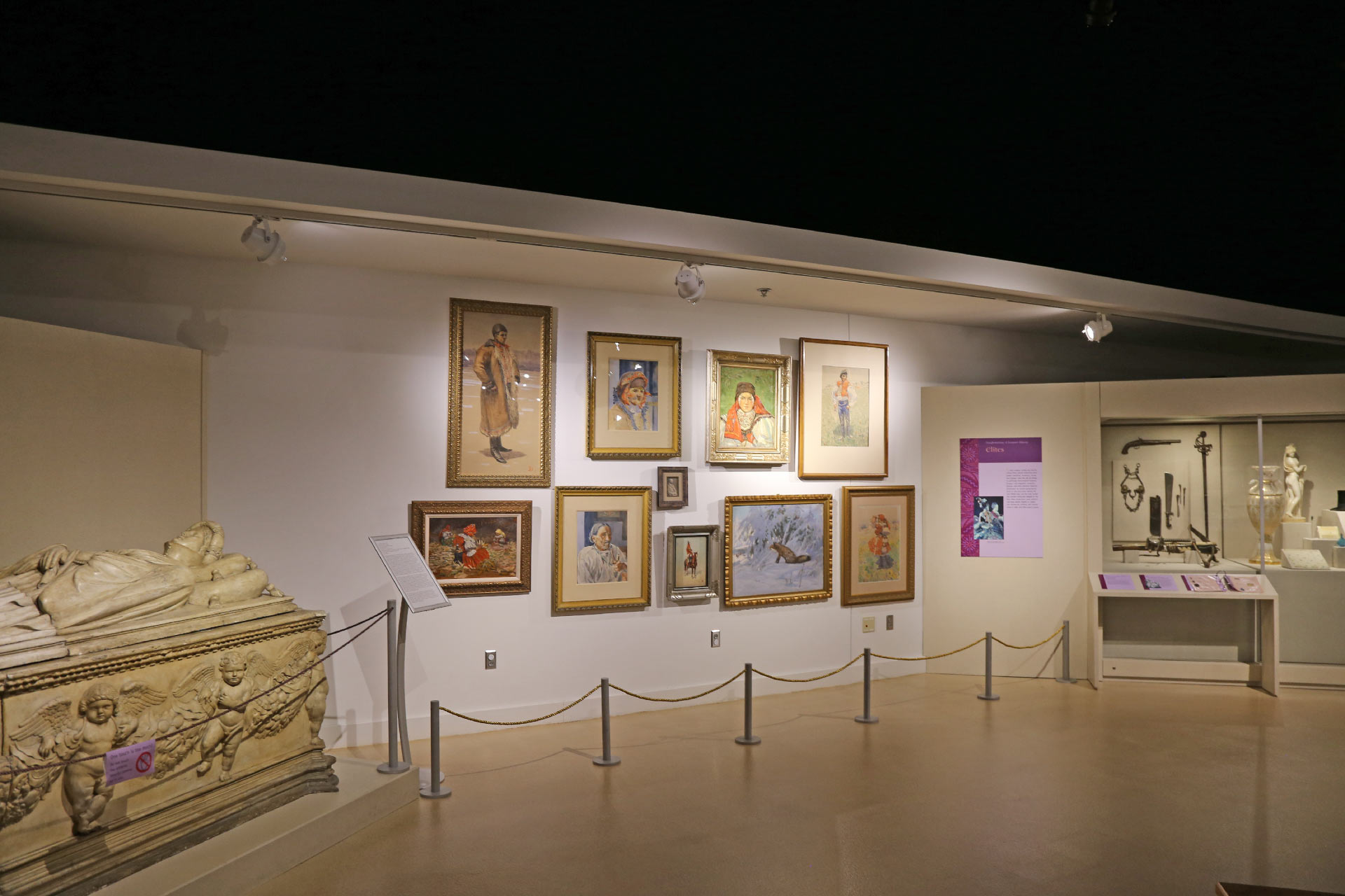 gallery view of the paintings and how they fit in the larger exhibit