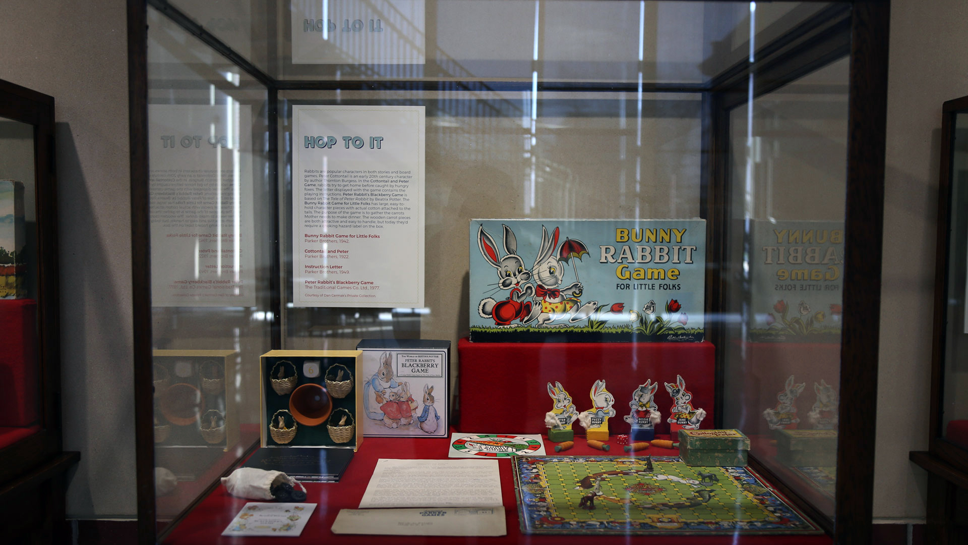case with the 'hop to it' title card and the games 'blackberry game' and 'bunny rabbit game'