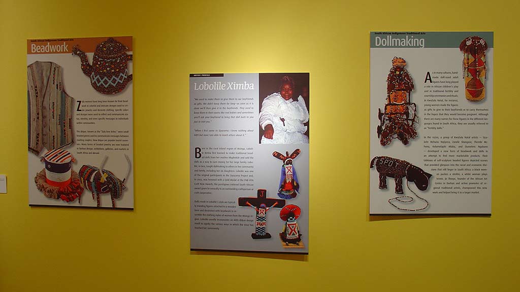 information board with text and pictures