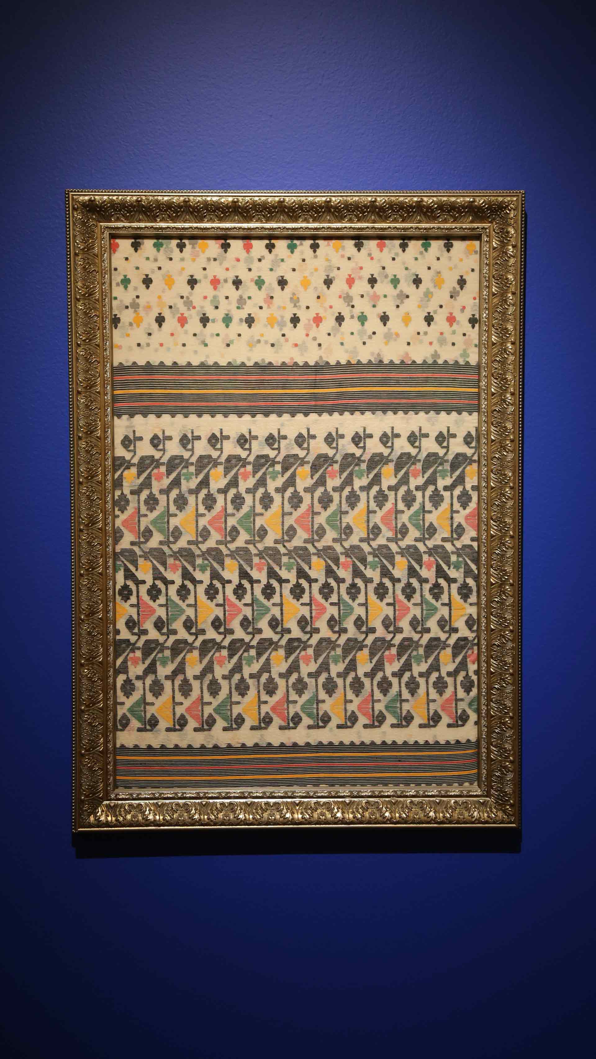 close-up of a woven textile