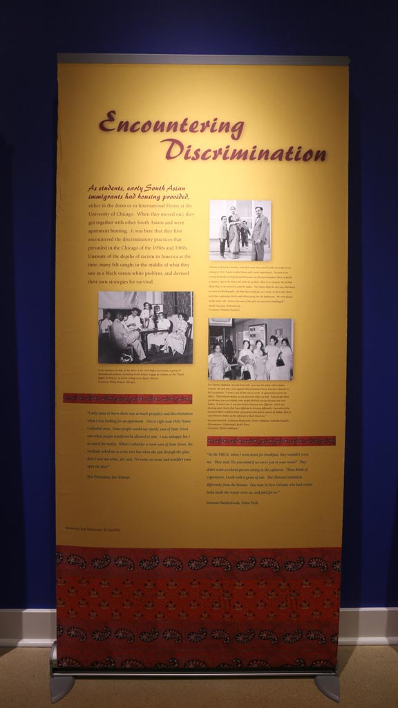 text card with title 'encountering discrimination'
