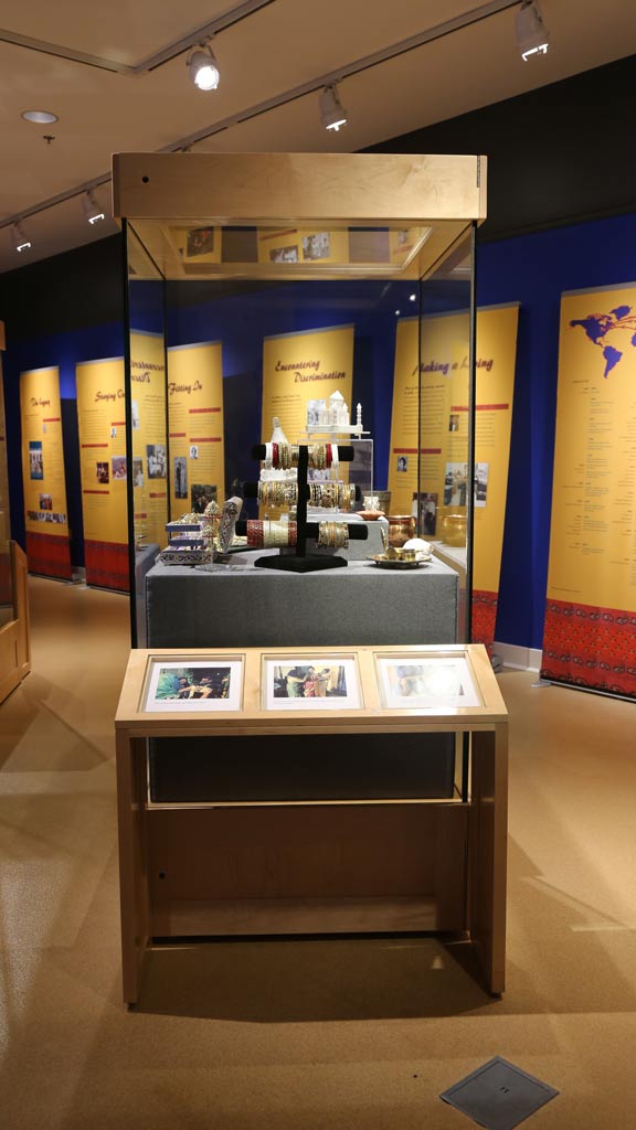 display case with various piece of jewelry