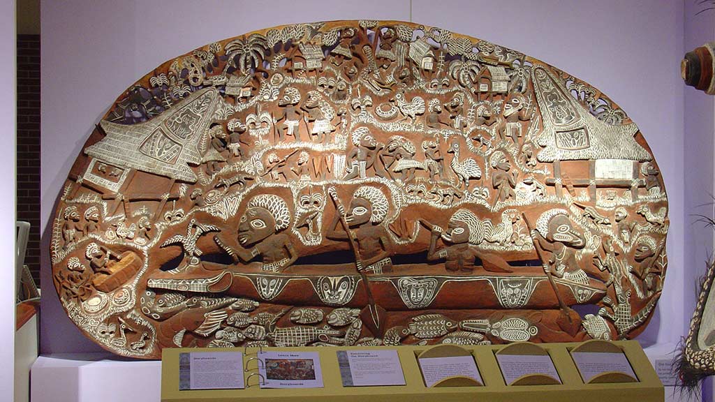 large plate of story board sculpture